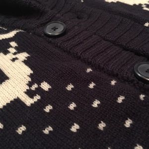 Sweaters - The Dude Cardigan Sweater - Dark Blue Athletic Fit Sweaters - The Dude Cardigan Sweater - Dark Blue Athletic Fit
